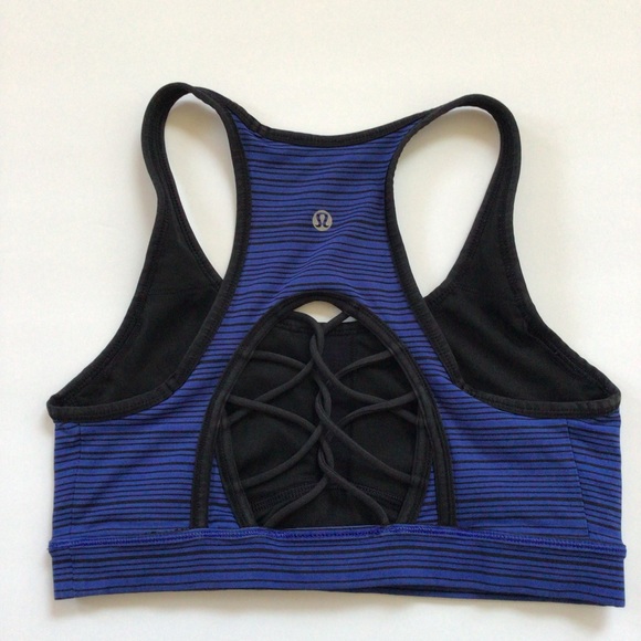 lululemon athletica Blue and Black Sports Bra - Picture 10 of 11